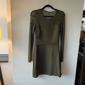 Olive green cocktail dress (Silence + Noise)